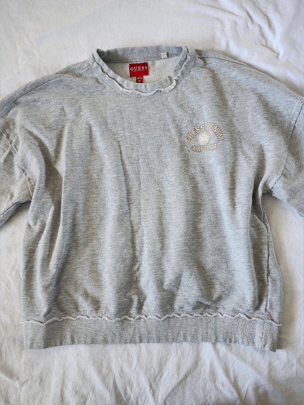 GUESS Light Gray Crewneck Sweater - Women